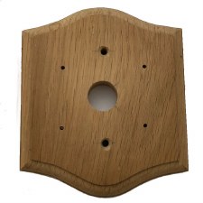 Shaped Oak Pattress to suit DFBP0019 Scroll Bell Push