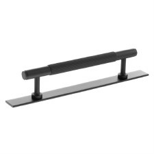 Battersea Linear Cabinet Pull with Backplate 128mm Matt Black Battersea Linear Cabinet Pull with Backplate 128mm Matt Black