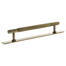 Battersea Linear Cabinet Pull with Backplate 160mm Antique Brass Battersea Linear Cabinet Pull with Backplate 160mm Antique Brass