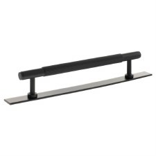 Battersea Linear Cabinet Pull with Backplate 160mm Matt Black Battersea Linear Cabinet Pull with Backplate 160mm Matt Black