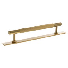 Battersea Linear Cabinet Pull with Backplate 160mm Satin Brass Battersea Linear Cabinet Pull with Backplate 160mm Satin Brass