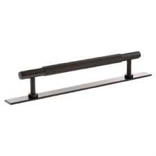 Battersea Linear Cabinet Pull with Backplate 160mm Urban Dark Bronze Battersea Linear Cabinet Pull with Backplate 160mm Urban Dark Bronze