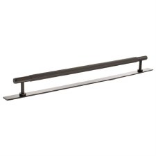 Battersea Linear Cabinet Pull with Backplate 320mm Urban Dark Bronze Battersea Linear Cabinet Pull with Backplate 320mm Urban Dark Bronze