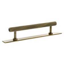 Paddington Spiral Cabinet Pull with Backplate 128mm Antique Brass