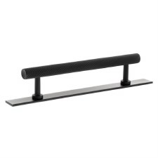 Paddington Spiral Cabinet Pull with Backplate 128mm Matt Black