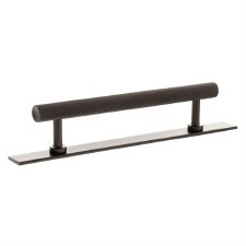 Paddington Spiral Cabinet Pull with Backplate 128mm Urban Dark Bronze