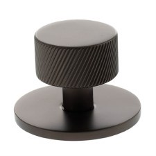 Paddington Spiral Cabinet Knob with Backplate 32mm Urban Dark Bronze Paddington Spiral Cabinet Knob with Backplate 32mm Urban Dark Bronze