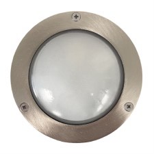 Circular Mini Bulkhead Light Satin Nickel