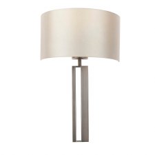 Minterne Wall Light Brushed Bronze & Mink Shade