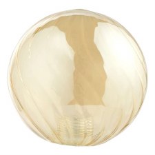 Amber Twisted Glass Shade 10cm GL25