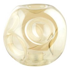 Amber Dimpled Glass Shade 10cm GL27