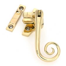 From The Anvil Monkeytail Night Vent For Steel Windows Polished Brass