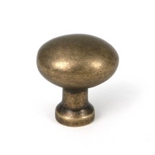 From The Anvil Moore Cabinet Knob 25mm Burnished Brass