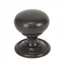 From The Anvil Mushroom Cabinet Knob Aged Bronze Large