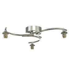 Nakita 3 Light Semi Flush Pendant Polished Chrome