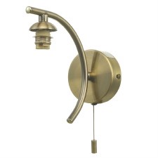 Nakita Single Wall Light Antique Brass