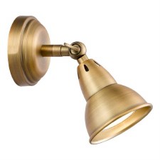 Nathaniel Single Spotlight Aged Brass