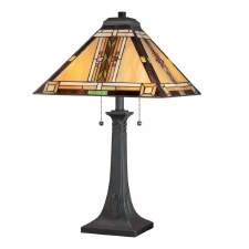 Quoizel Navajo Tiffany Table Lamp Valiant Bronze Quoizel Navajo Tiffany Table Lamp Valiant Bronze