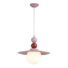 David Hunt Neo Single Pendant Light Blush Pink & Strawberry