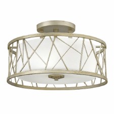 Hinkley Nest Semi Flush Light Silver Leaf Hinkley Nest Semi Flush Light Silver Leaf