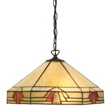 Interiors 1900 Nevada Tiffany Medium Ceiling Light Pendant Interiors 1900 Nevada Tiffany Medium Ceiling Light Pendant