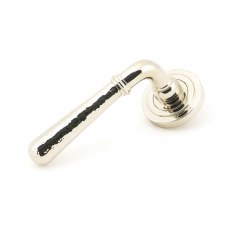 From The Anvil Newbury Lever Door Handles Hammered Art Deco Polished Nickel Unsprung From The Anvil Newbury Lever Door Handles Hammered Art Deco Polished Nickel Unsprung
