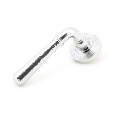 From The Anvil Newbury Lever Door Handles Hammered Beehive Polished Chrome Unsprung From The Anvil Newbury Lever Door Handles Hammered Beehive Polished Chrome Unsprung