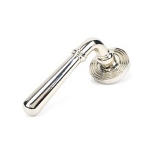 From The Anvil Newbury Lever on Rose Set Beehive Polished Nickel Unsprung