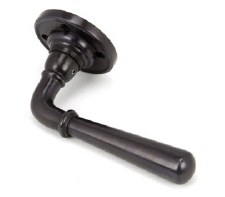 From The Anvil Newbury Lever on Rose Set Aged Bronze