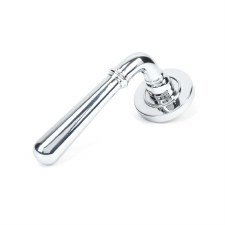 From The Anvil Newbury Lever on Rose Set Plain Polished Chrome Unsprung