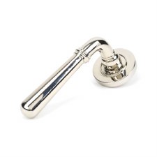 From The Anvil Newbury Lever on Rose Set Plain Polished Nickel Unsprung