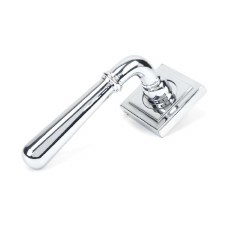 From The Anvil Newbury Lever on Rose Set Square Polished Chrome Unsprung
