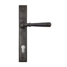Additional picture of From The Anvil Newbury Slimline Sprug Lever Espag. Lock Set Aged Bronze