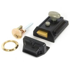 From The Anvil Traditional Rim Night Latch Black