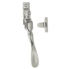Lockable Spoon End Double Night Vent Fastener Polished Nickel