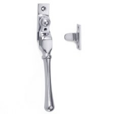 Bulb End Locking Night Vent Fastener Polished Chrome