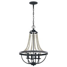 Feiss Nori 4 Light Chandelier Weathered Zinc Feiss Nori 4 Light Chandelier Weathered Zinc