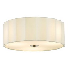 Noura 3 Light Flush Ceiling Light Ivory