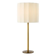 Noura Table Lamp Antique Bronze & Ivory Shade