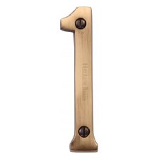 Heritage House Number 1 C1560 Antique Brass Heritage House Number 1 C1560 Antique Brass