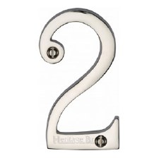 Heritage House Number 2 C1560 Polished Nickel Heritage House Number 2 C1560 Polished Nickel