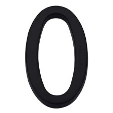 Heritage House Number 0 C1564 Matt Black