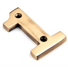 From The Anvil Numerals 1 Polished Bronze From The Anvil Numerals 1 Polished Bronze
