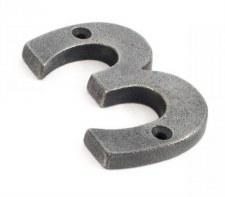 From The Anvil Numeral 3 Antique Pewter From The Anvil Numeral 3 Antique Pewter