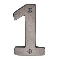 Heritage Screw Fix House Number RPW351 1 Rustic Pewter