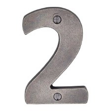 Heritage Screw Fix House Number RPW351 2 Rustic Pewter
