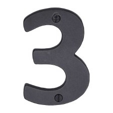 Heritage Screw Fix House Number RDB351 3 Rustic Dark Bronze