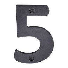 Heritage Screw Fix House Number RDB351 5 Rustic Dark Bronze