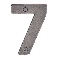 Heritage Screw Fix House Number RPW351 7 Rustic Pewter