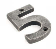 From The Anvil Numeral 5 Antique Pewter From The Anvil Numeral 5 Antique Pewter